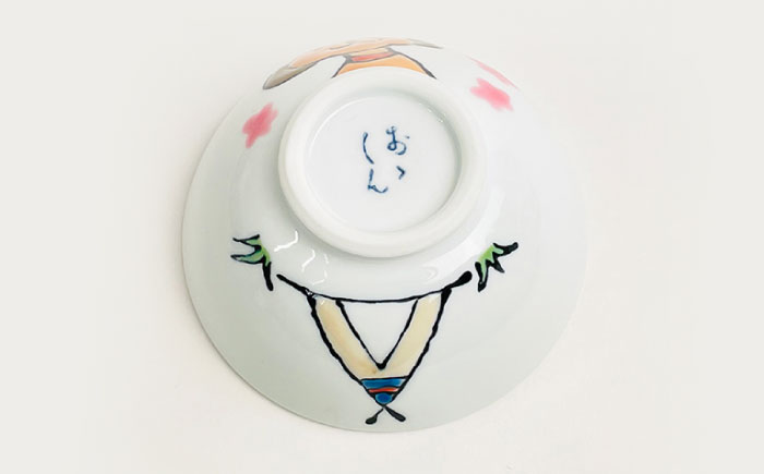 【波佐見焼】プードルちゃん 仕切り プレート ミニ マグカップ ミニ 茶わん 3点セット 仕切り皿 子ども食器【大新窯】 [DC120]