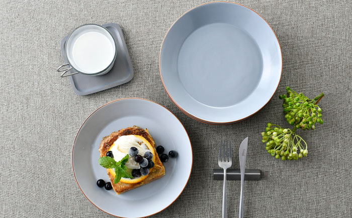 【波佐見焼】マットカラープレート5枚セット（グレー）食器 皿【大新窯】 [DC140]