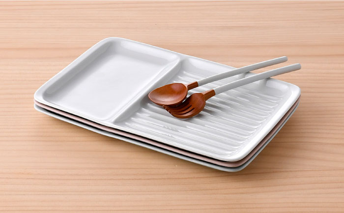 【波佐見焼】マルチパン皿 3枚セット スカイブルー・ピンク・ホワイト【大新窯】 [DC182]