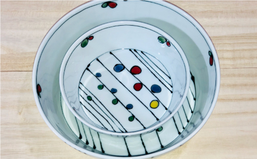 【波佐見焼】サラダボウル セット「フォレスト」大1個 小2個【大新窯】 [DC70]