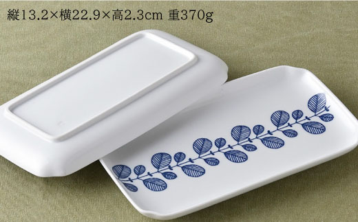 【波佐見焼】ミント 角 プレート 2色×2点 計4点セット【新生和】 [DE06]