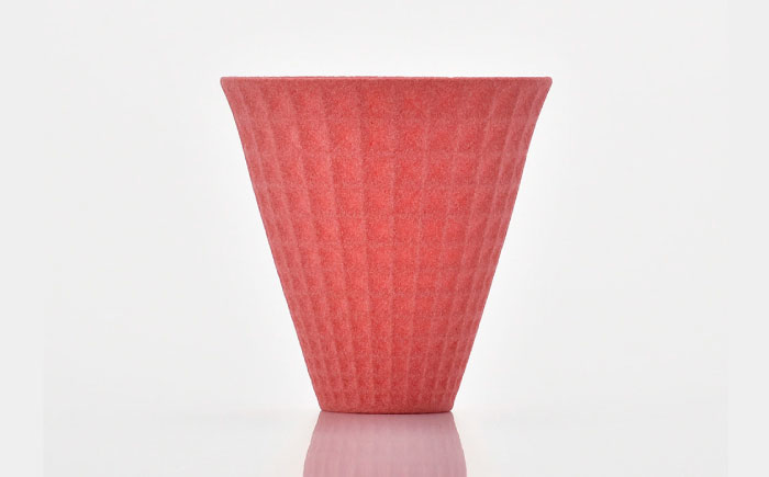 【波佐見焼】ekubo Waffle セラミックコーヒーフィルター Salmon pink【燦セラ】 [DF60]