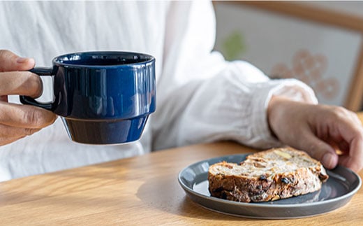 【波佐見焼 マルヒロ】HASAMI SEASON 01 プレートミニ・プレート ペアセット（4点）レッド×ネイビー [EB130]