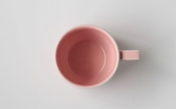 【波佐見焼 マルヒロ】HASAMI SEASON 01 ブロックマグペアセット（2点）ホワイト×ピーチ [EB186]