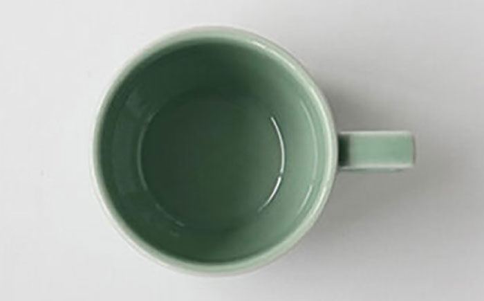 【波佐見焼 マルヒロ】HASAMI SEASON 01 ブロックマグペアセット（2点）ピーチ×アイスグリーン [EB198]