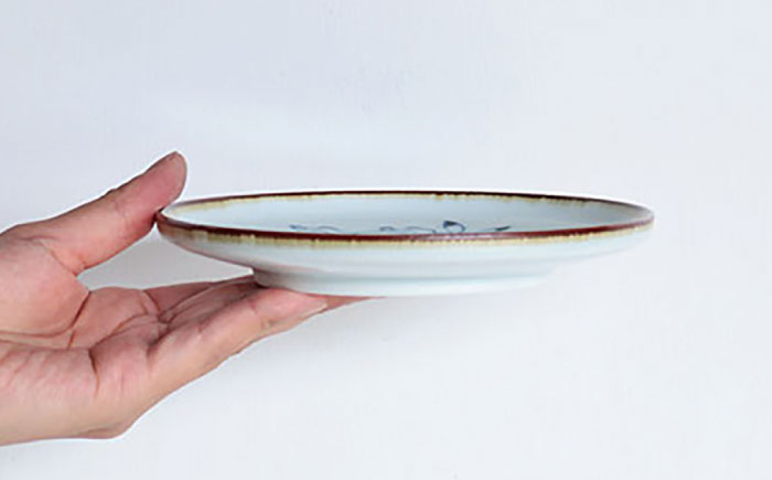 【波佐見焼 マルヒロ】BARBAR 鳥獣戯画 5寸皿・6寸皿セット（2点） [EB213]