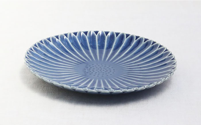 【波佐見焼】マリーゴールド プレート M ディープシー 5枚セット ケーキ皿 取り皿【翔芳窯】 [FE105]