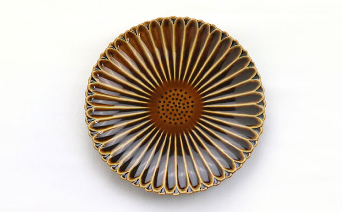 【波佐見焼】マリーゴールド プレート M  アメ 5枚セット ケーキ皿 取り皿【翔芳窯】 [FE109]