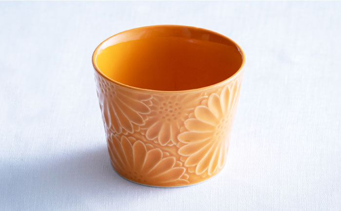 【波佐見焼】マリーゴールド ミニカップ 5色セット「彩-sai-」【翔芳窯】 [FE137]