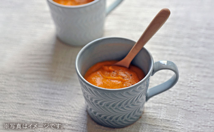 【波佐見焼】ローズマリー マグカップ オリベ・アイボリー ペアセット【翔芳窯】 [FE191]