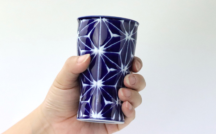 【波佐見焼】ホワイトライン ビアカップ スマートシェア グレー 2個セット 食器 皿 タンブラー【翔芳窯】 [FE241]