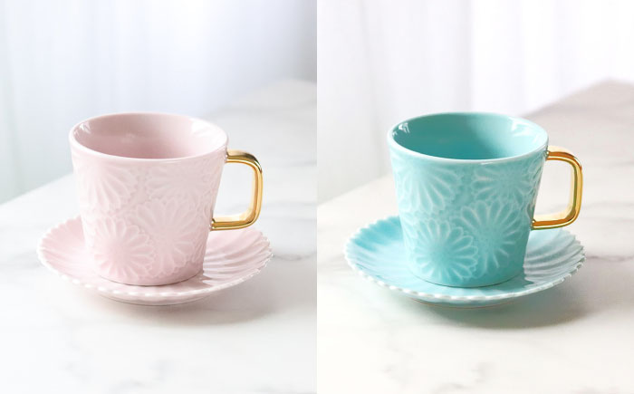 ふるさと納税 フロールブランシュ カップ 5色セット 食器 皿  [CB68] 波佐見焼 長崎県波佐見町