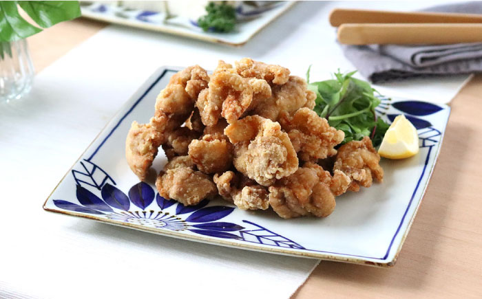 【波佐見焼】スクエアプレートL ブルーメ 食器 皿【翔芳窯】 [FE274]