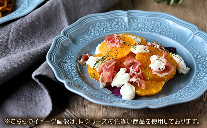 【波佐見焼】ombre de fleur ブーケプレート　palette blue　食器 皿【翔芳窯】 [FE438]