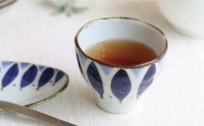 【波佐見焼】スリム オーバル プレート ・カップ セット ペタル【翔芳窯】 [FE48]