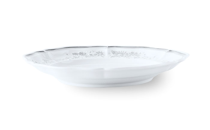 【波佐見焼】ombre de fleur ブーケプレート palette gray 4枚セット【翔芳窯】 [FE529]