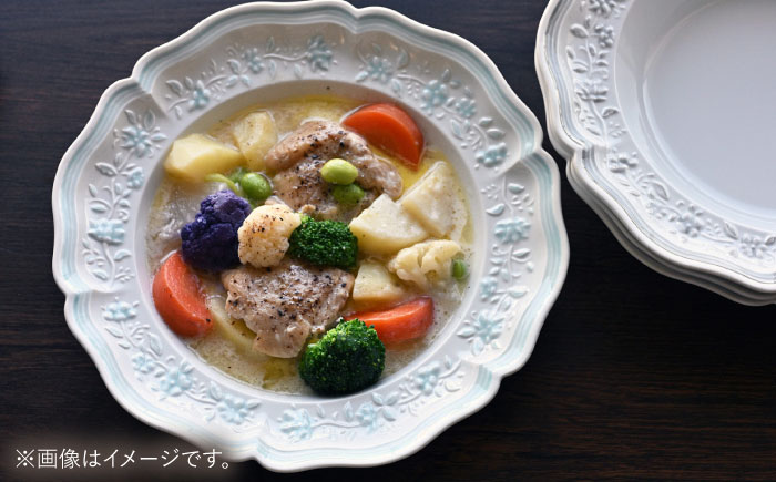 【波佐見焼】ombre de fleur ブーケボウル palette blue【翔芳窯】 [FE530]