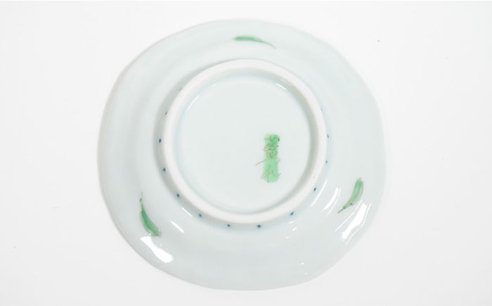 【波佐見焼】小花紋 小皿 ペアセット【藍水】 [GB38]