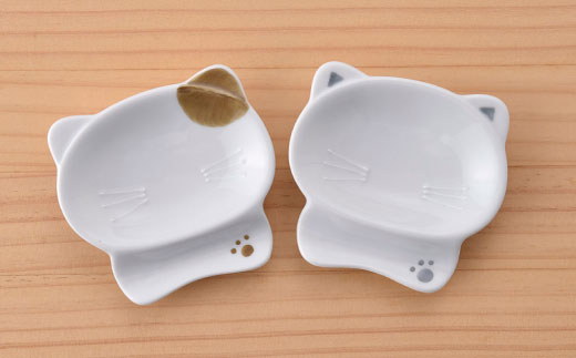 【波佐見焼】はさみのネコ 便利 小皿 セット【松幸陶芸】 [HB18]