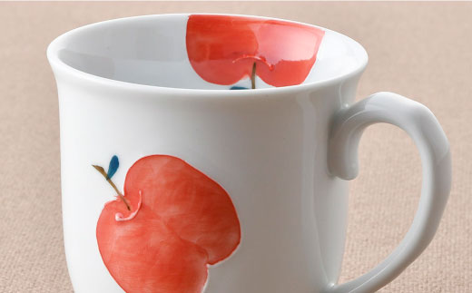 【波佐見焼】りんご ポカポカ マグカップ【松幸陶芸】 [HB32]