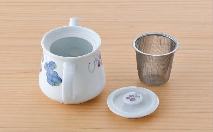 【波佐見焼】マスカット ティーポット【松幸陶芸】 [HB40]