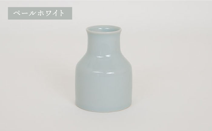 【波佐見焼】iroiro フラワーベース（ペールホワイト）＆ドライフラワー セット 花瓶 花器【藍染窯】 [JC134]