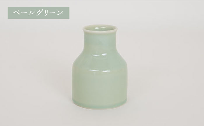 【波佐見焼】iroiro フラワーベース（ペールグリーン）＆ドライフラワー セット 花瓶 花器【藍染窯】 [JC137]
