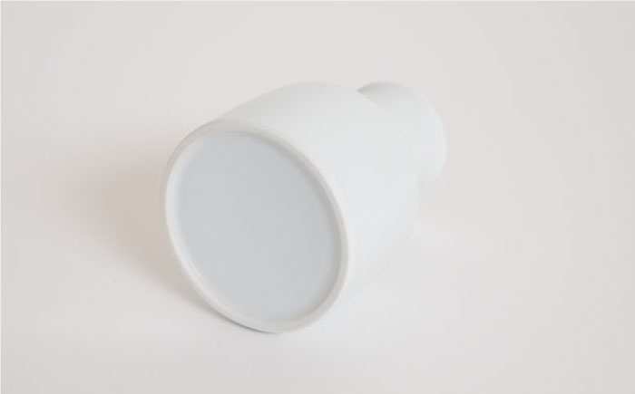 【波佐見焼】UTAGE フラワーベース（ホワイト）＆ドライフラワー セット 花瓶 花器【藍染窯】 [JC139]