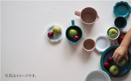【波佐見焼】teteeat 子供食器 グリーン ボウル プレート マグカップ 6点 食器 皿 【堀江陶器】 [JD127]