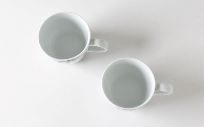 【波佐見焼】ガーデン マグカップ ペアセット 食器【奥川陶器】 [KB63]