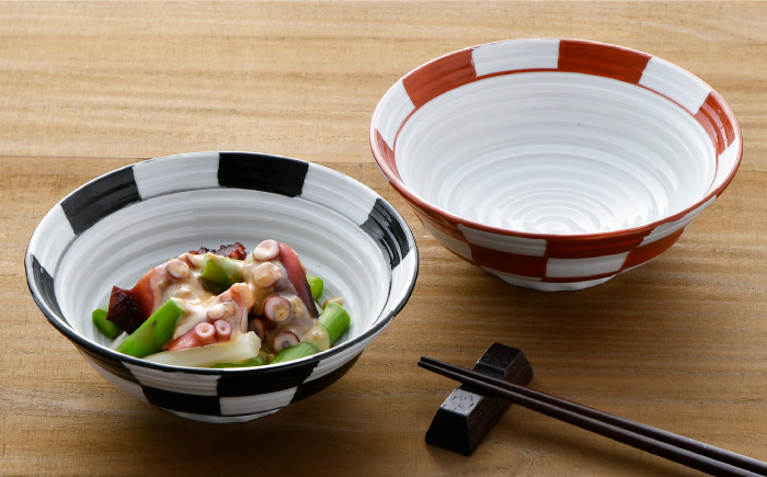 【波佐見焼】六兵ヱ(ろくべぇ) 多用鉢【野下上絵】 [LE02]