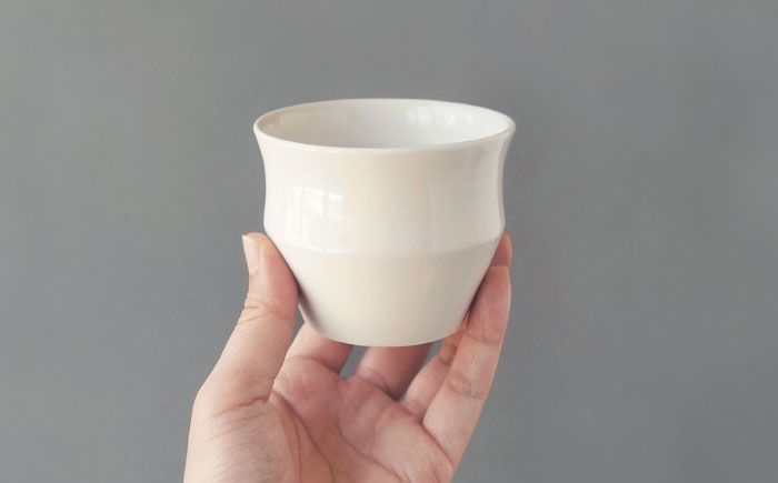 【波佐見焼】KINU カップ 小 2点セット（艶あり）【studio wani】 [MB49]