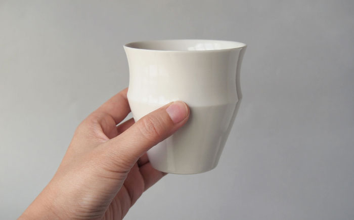 【波佐見焼】KINU カップ 大 2点セット（艶あり）【studio wani】 [MB51]