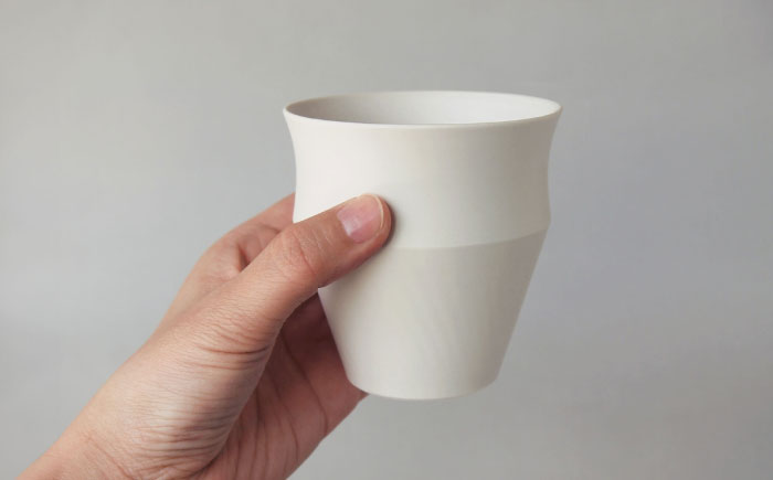 【波佐見焼】KINU カップ 大 2点セット（艶なし）【studio wani】 [MB52]