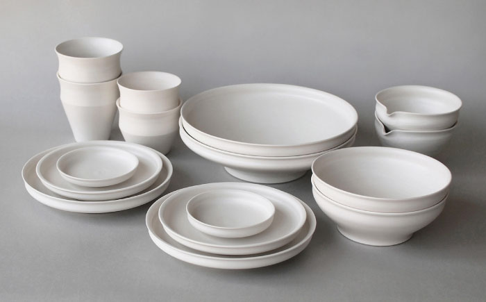 【波佐見焼】KINUシリーズ フルセット 16点（艶なし）【studio wani】 [MB88]