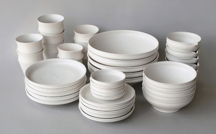 【波佐見焼】KINUシリーズ フルセット 40点（艶なし）【studio wani】 [MB90]