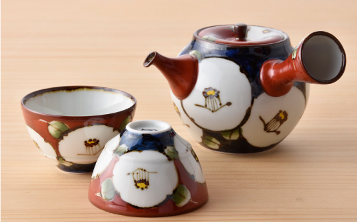 【波佐見焼】湯呑み 急須 いれこ椀 含む オリジナルセットアップ商品【浜陶/マルミツ】 [NB49]