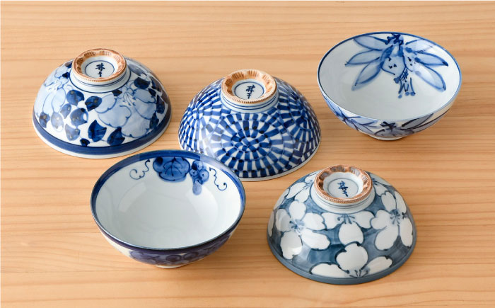 【波佐見焼】オリジナルセットアップ商品 茶碗 小皿【不二商店/堀江陶器】 [NB68]