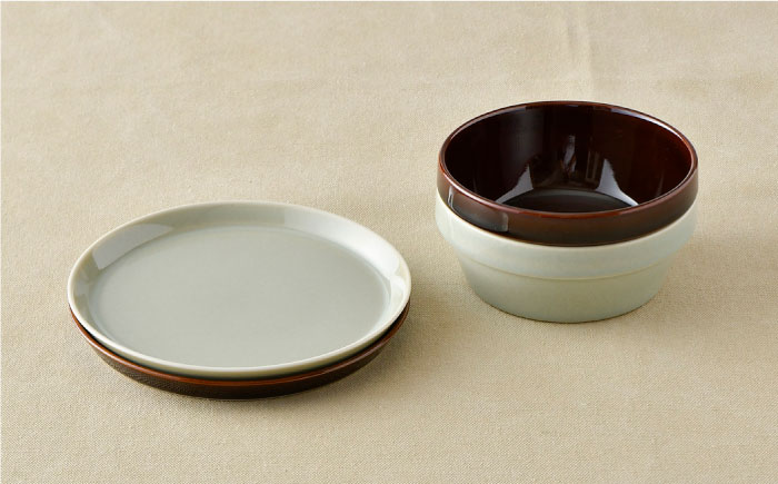 【波佐見焼】オリジナルセットアップ商品 プレート ボウル【マルヒロ/福田陶器店】 [NB81]