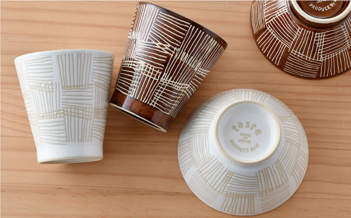 【波佐見焼】オリジナルセットアップ商品 茶碗 プレート カップ【新生和/協立陶器】 [NB87]