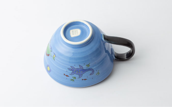 【波佐見焼】マグスープ碗 （ブルー）スープマグカップ 食器 【ふきの陶】 [NF13]