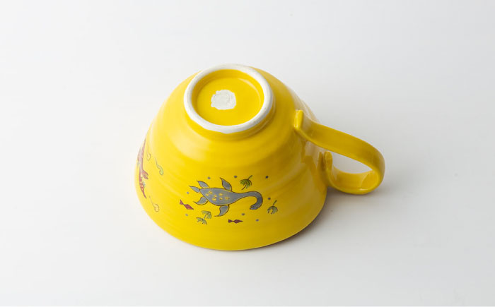 【波佐見焼】マグスープ碗（イエロー）スープマグカップ 食器 【ふきの陶】 [NF16]