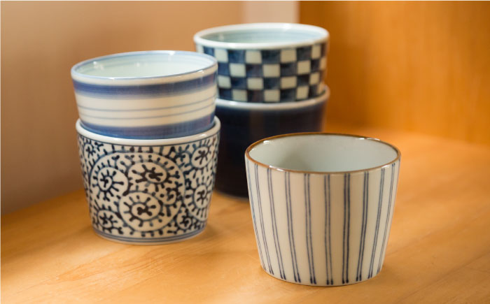 【波佐見焼】藍屋絵変り カップ そばちょこ 揃【西海陶器】 1 31854 [OA180]