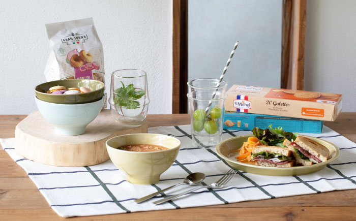 【波佐見焼】es 24cm プレート ボウル S 2点セット 黄磁釉 ペア【西海陶器】 49331 1 49336 1 [OA269]