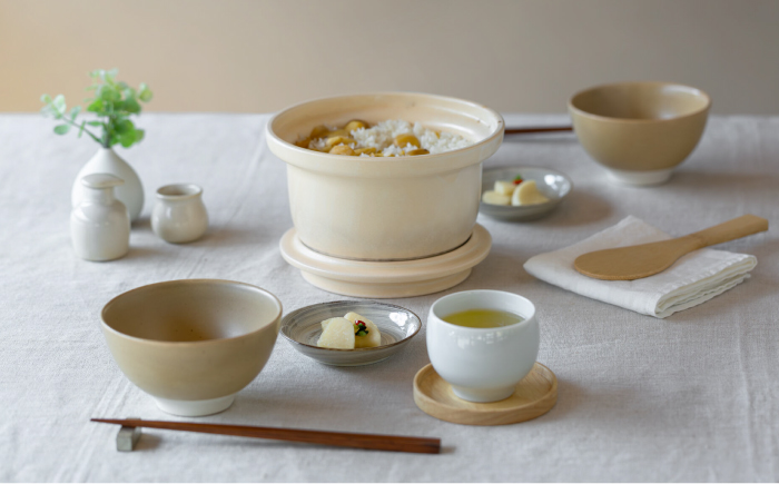 【波佐見焼】　cotocoto ポタリークッカー オークル　【西海陶器】 [OA420]