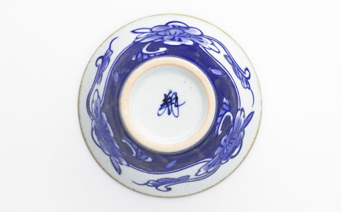 【波佐見焼】568碗 花垣根・ボタン唐草 ペアセット【西海陶器】 [OA433]