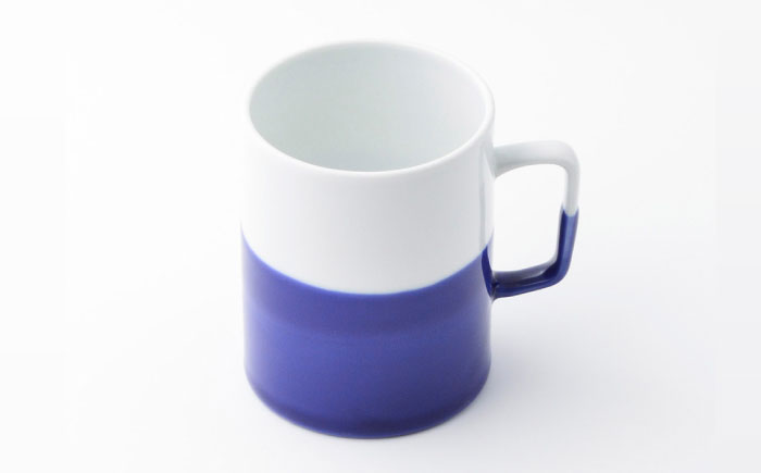 【波佐見焼】【essence】dip mug 〈M〉 ブルー 2点セット マグカップ【西海陶器】 [OA463]