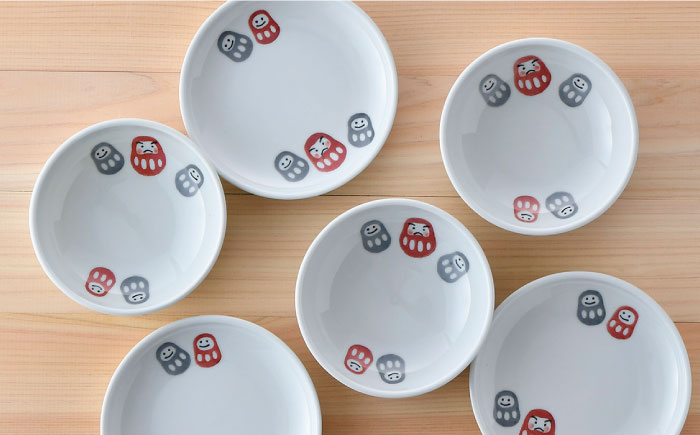 【波佐見焼】天だるま 取り鉢 小鉢 取り皿 小皿 3組セット【陶豊】 [OE13]