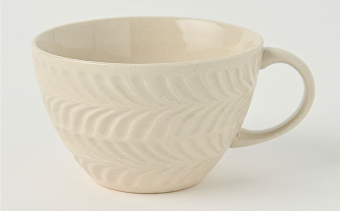 【波佐見焼】ローズマリー スープカップ アイボリー 5個セット【福田陶器店】 [PA223]