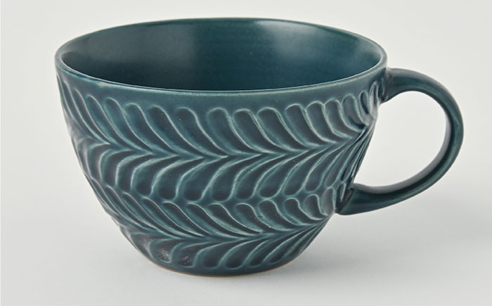【波佐見焼】ローズマリー スープカップ デニム 5個セット【福田陶器店】 [PA226]